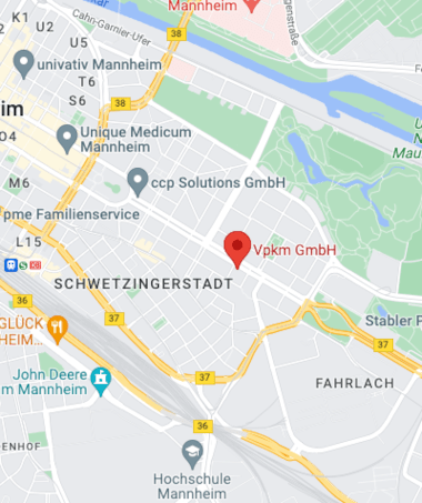 Karte: Lage der VPKM GmbH